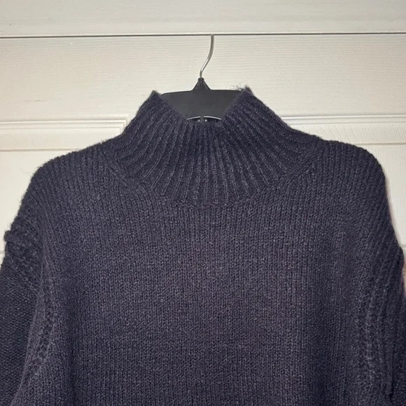 Topshop Dark Navy Women's Turtleneck Sweater - Picture 6 of 10